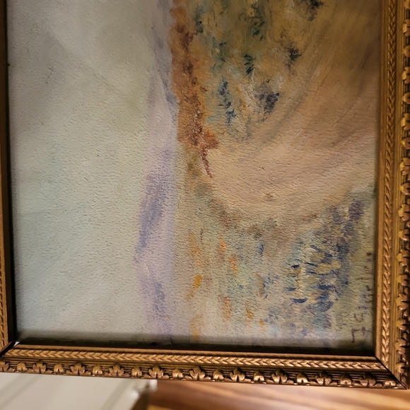 Original Signed F. Shirley Oil Painting - Picture 3 of 8